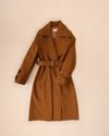 The Sylvie Trench Coat In Saddle