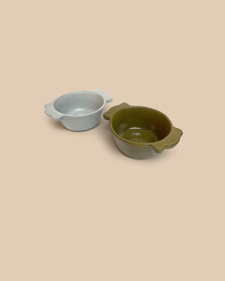 handmade artisan light grey dishwasher safe ceramic nuts bowl