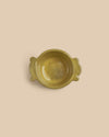 handmade artisan muted yellow green dishwasher safe ceramic nuts bowl