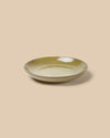 handmade artisan muted yellow green dishwasher safe ceramic bowl 