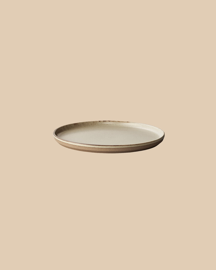 beige elegant handmade textured clay body dishwasher-safe ceramic dinner plate