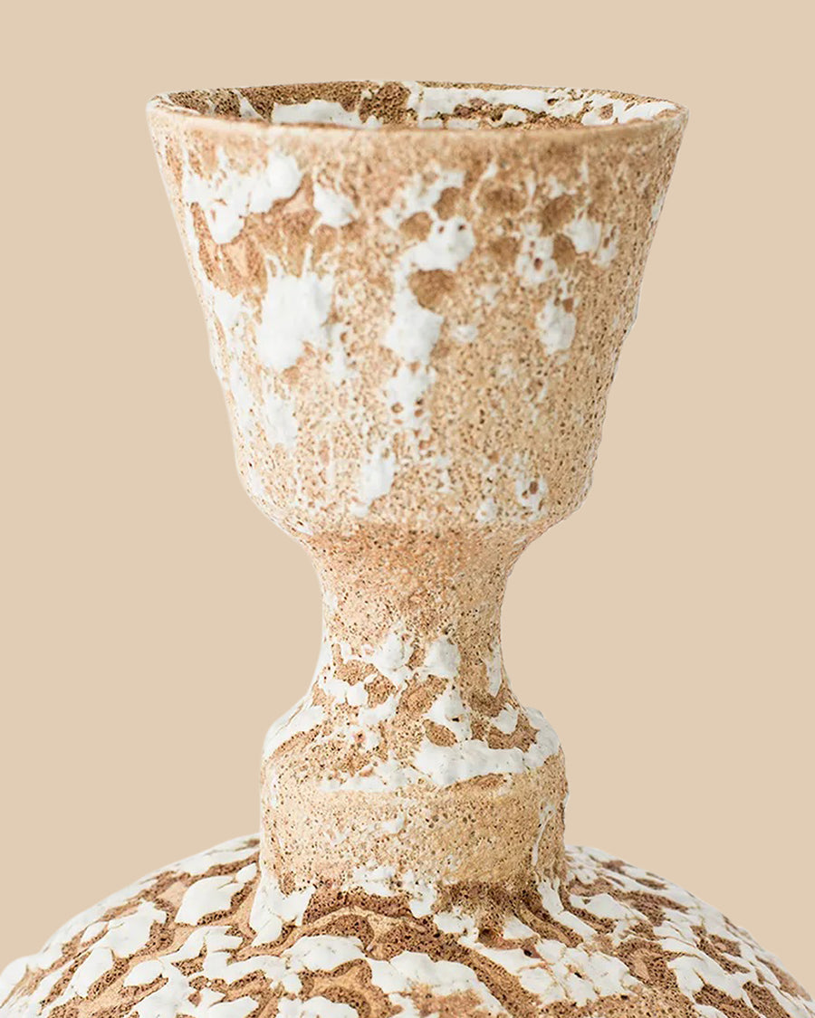 greek mediterranean beige handmade sculptural greek pottery-inspired textured ceramic flower vase