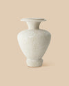 beige handmade artistic mediterranean greek urn-inspired stone vase