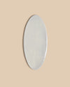 handcrafted light grey glazed ceramic large oval serving platter