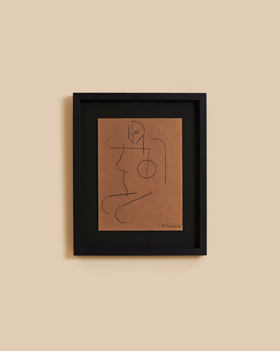 Untitled 26 by Jessalyn Brooks, an original work from her series of Cubist-influenced silhouettes of the female form