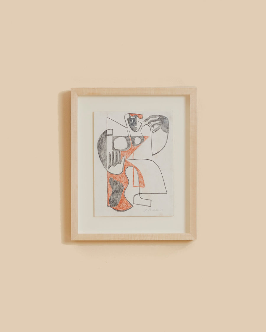 Untitled 22 by Jessalyn Brooks, an original work from her series of Cubist-influenced silhouettes of the female form