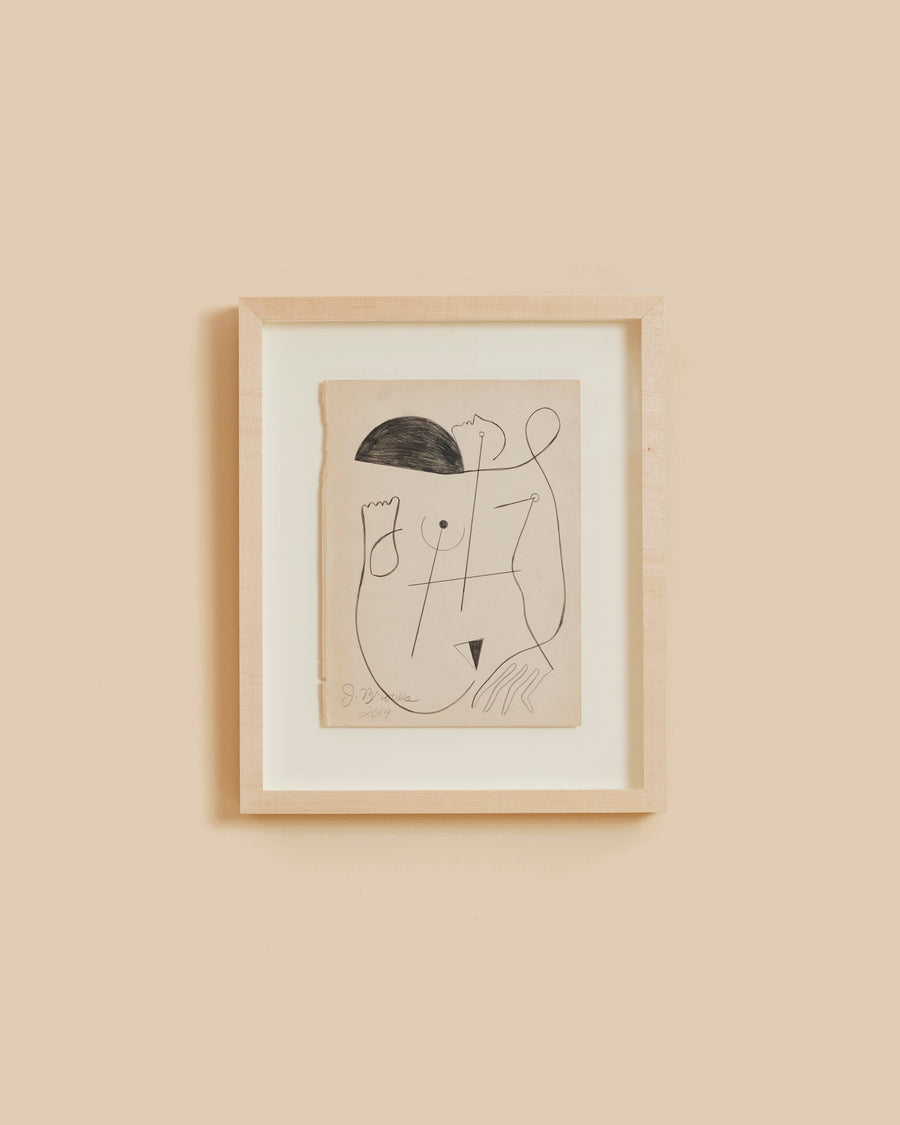 Untitled 41 by Jessalyn Brooks, an original work from her series of Cubist-influenced silhouettes of the female form