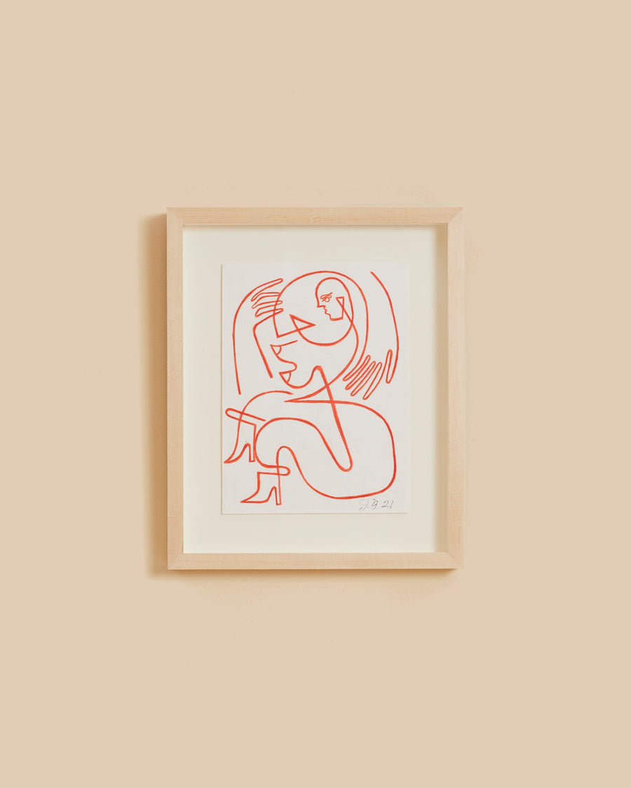 Cycles by Jessalyn Brooks, an original work from her series of Cubist-influenced silhouettes of the female form