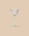 Sophie Lou Jacobsen Cosmo Cordial Coupe set of 4, miniature sculptural glasses designed for liqueurs and digestifs. Elegant and refined addition to any collection.
