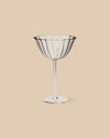 Sophie Lou Jacobsen Cosmo Coupe, an elegant cocktail glass with a wide brim and sculptural design, ideal for sparkling wine or festive cocktails.