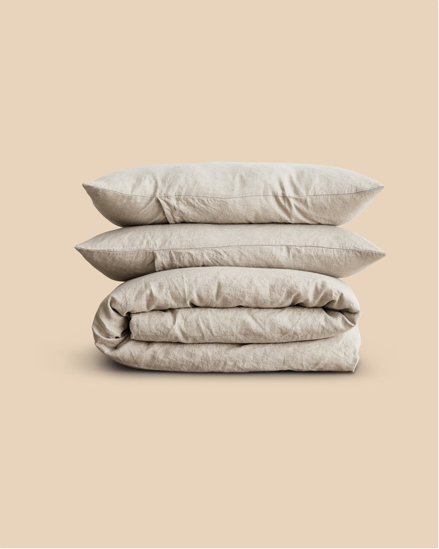 Linen Duvet Cover + Pillowcases
