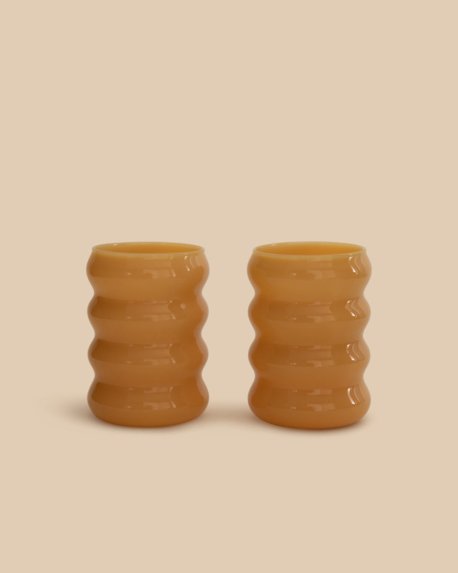 Opaque Ripple Cup Set