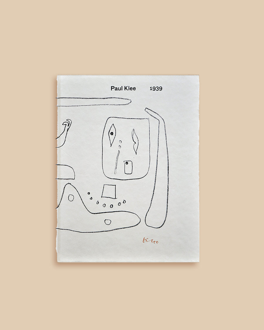 rare white art book abstract drawing on the cover – Paul Klee 1939