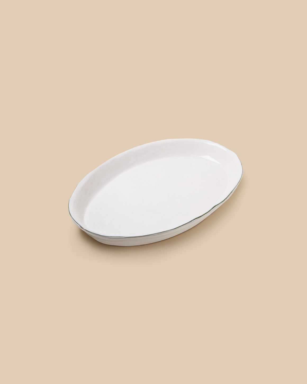 MF - Bevagna Oval Ceramic Shallow Serving Platter