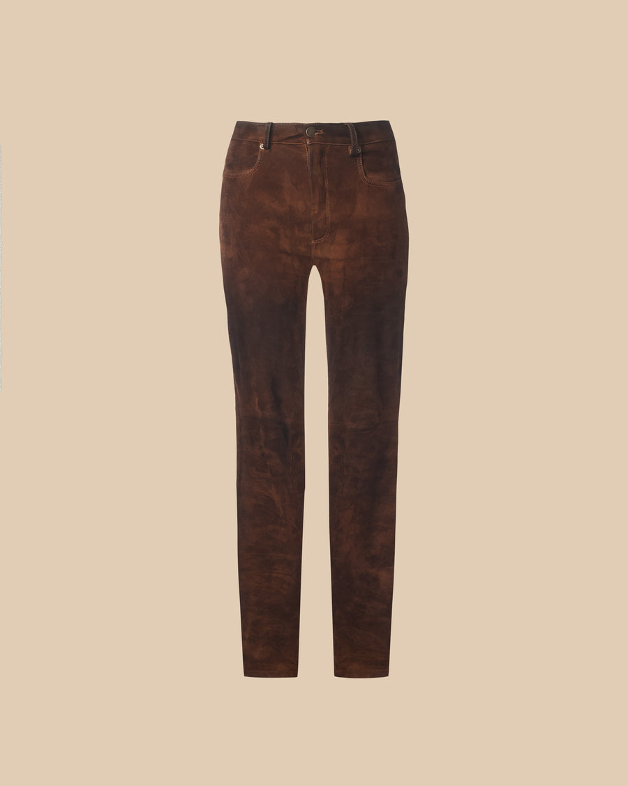 The Sadie Stretch Suede Pants