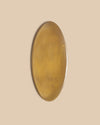handcrafted muted yellow green glazed ceramic medium oval serving platter