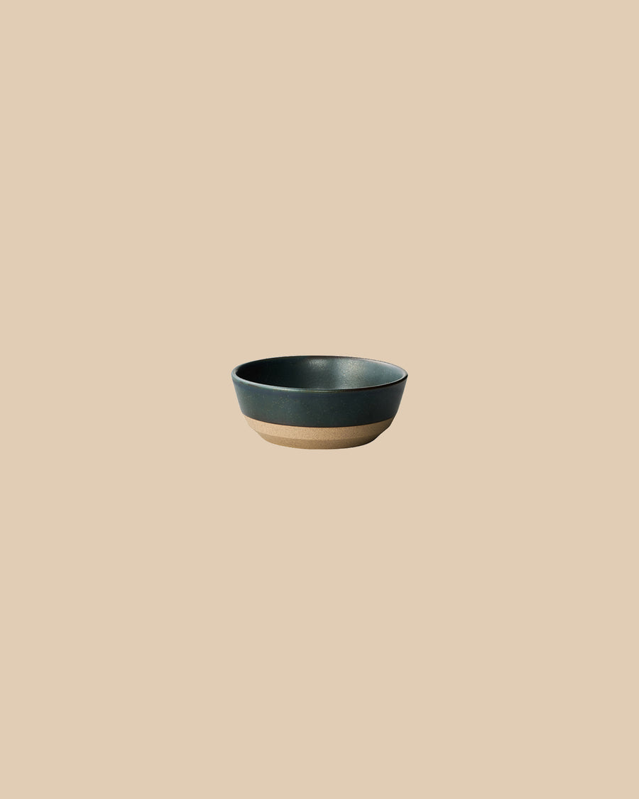 three elegant black handmade textured clay dishwasher-safe cereal bowl