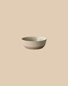 beige elegant handmade textured clay dishwasher-safe salad bowl