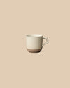 beige elegant handmade textured clay dishwasher-safe ceramic small coffee mug