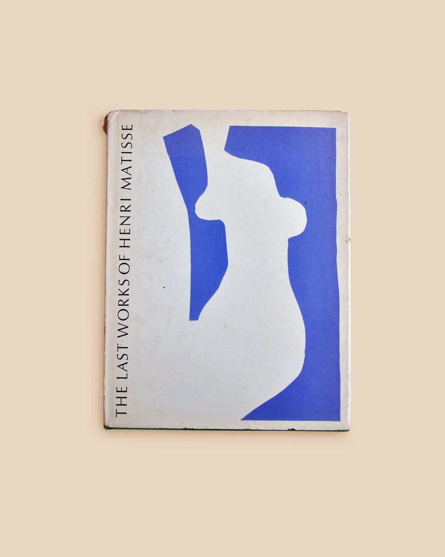 rare vintage copy of The Last Works of Henri Matisse book by MOMA, NYC with blue and white cover